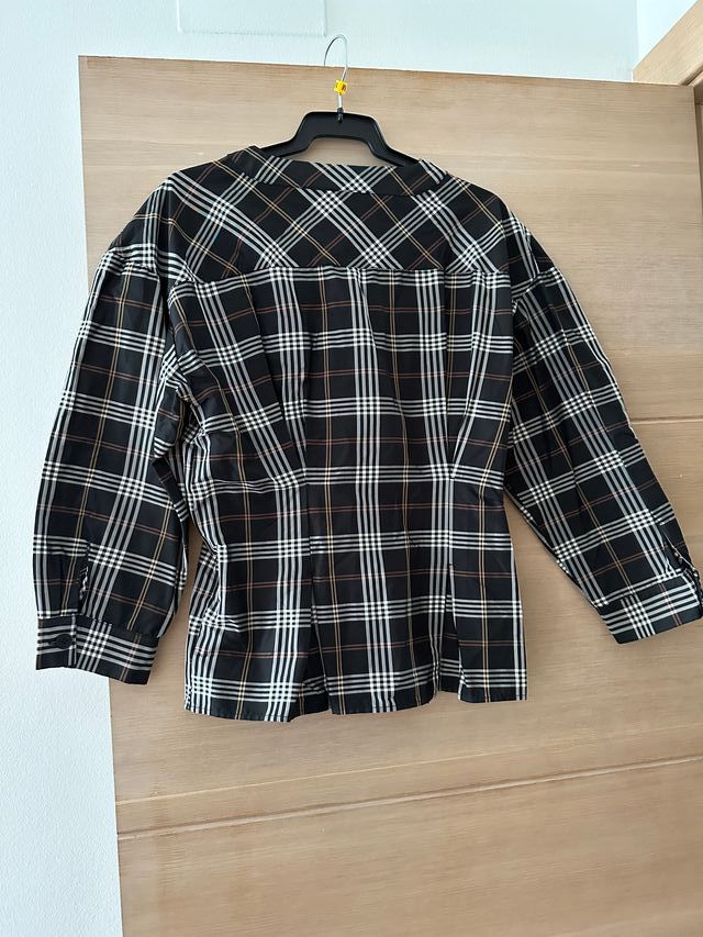 Camisa Zara cuadros 100% poliéster