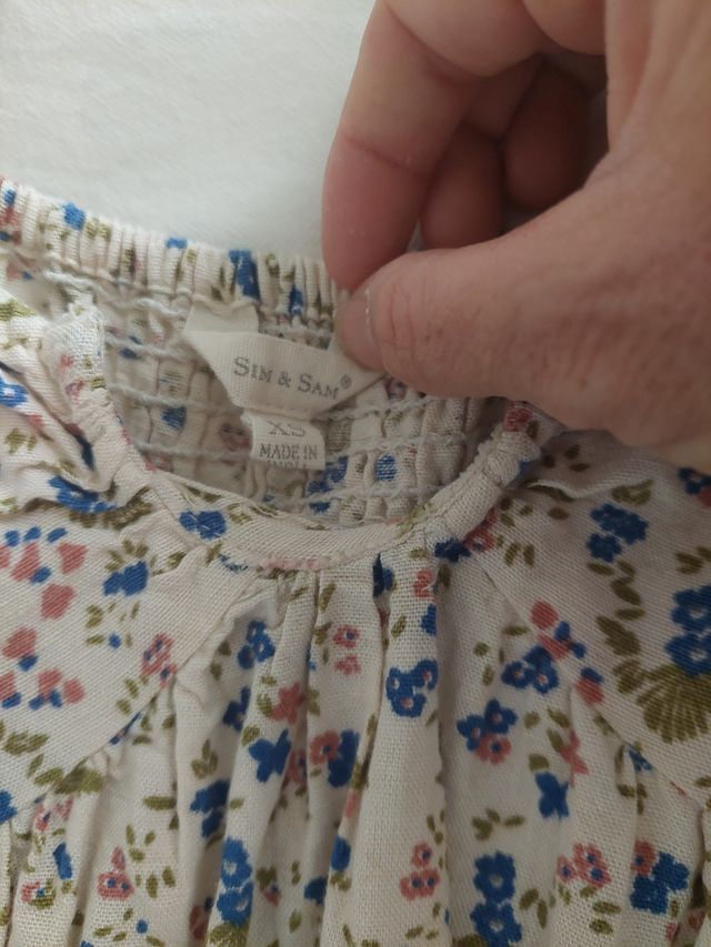 Vestido mini floral verano