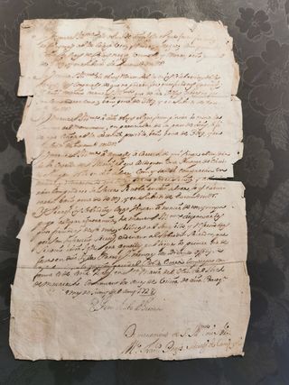 Manuscritos antiguos (siglos XVII+)