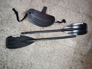 Kayak rígido, asiento, remo, chaleco salv. NUEVO