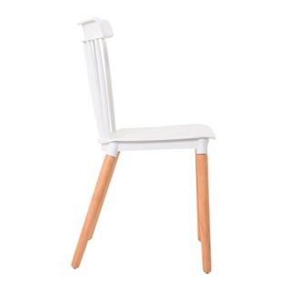 Silla blanca de madera - Cocina