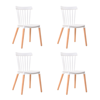 Silla blanca de madera - Cocina