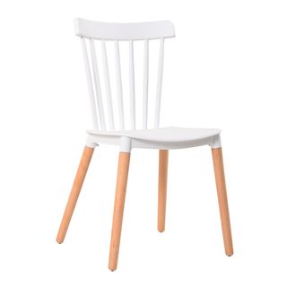 Silla blanca de madera - Cocina