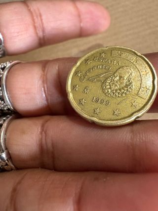 Moneda 20 céntimos España 1999 Cervantes