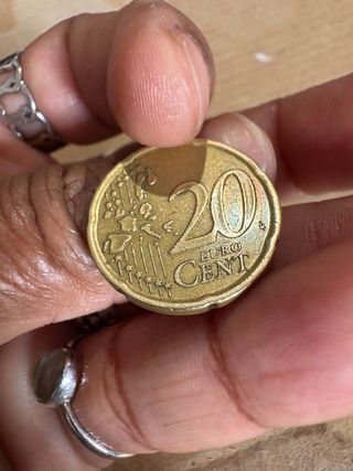 Moneda 20 céntimos España 1999 Cervantes