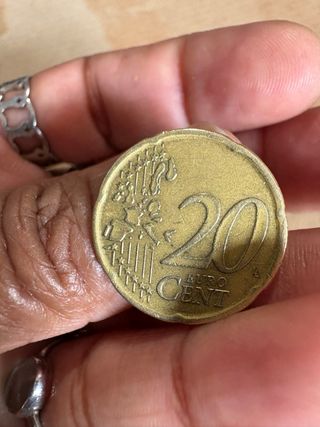 Moneda 20 céntimos España 1999 Cervantes