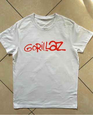 T-Shirt Gorillaz bianca