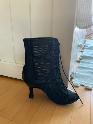 Zapatos baile tacón negros
