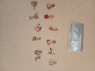 12 abalorios plata pulseras