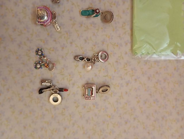 12 abalorios plata multicolor pulsera