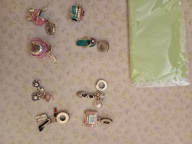 12 abalorios plata multicolor pulsera