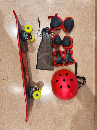 Skate + protecciones niños