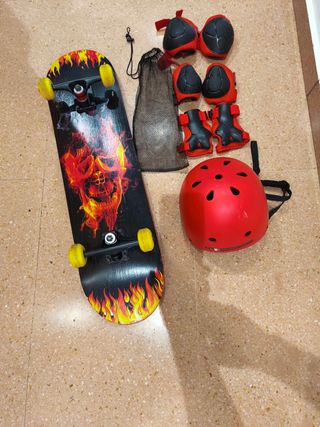 Skate + protecciones niños