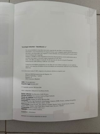 LA Tecnologia Industrial 1 Bachillerato. Libro ...