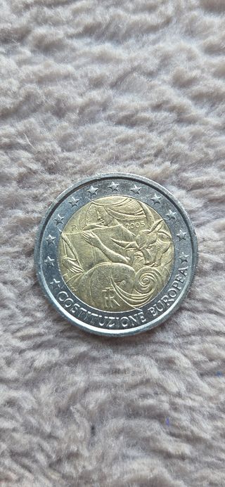Moneda 2€ Italia 2005 Constitución Europea