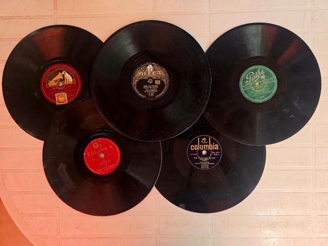 5 Vinili 78 RPM - Collezione