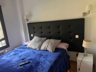 Cabecero cama King Size - Piel sintética negra