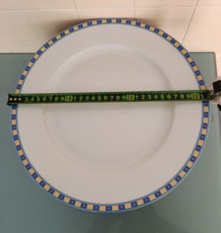 12 Platos Andrea Fontebasso - Azules y Blancos