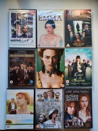 DVDs época: Emma, Orgullo...