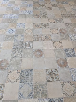 Suelo baldosa 45x45 vintage efecto hidraulico