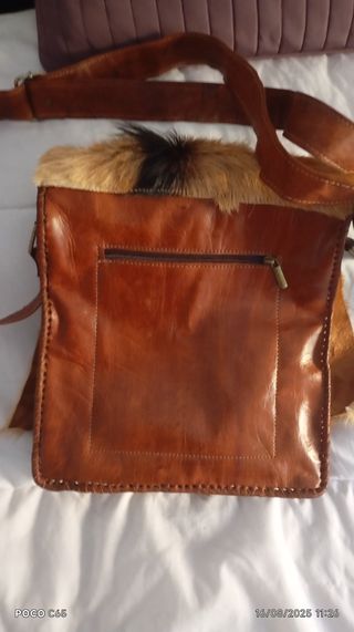 Bolso Piel Artesano Marrón