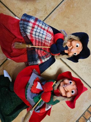 2 Befane Kinder - Decorazione Natale