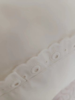 Juego cama 105cm algodón blanco