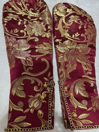 Traje valenciano: Rojo y dorado niña 8 años