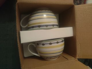 Set 2 Tazze Apulia con Piattino