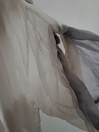 Blusa seda | beige-marrón