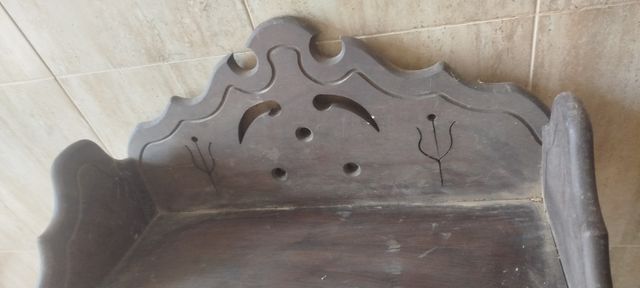 Sedie antiche, 2 sedie in legno e 2 librerie vasares