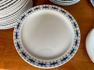 Vajilla San Claudio porcelana azul y blanca