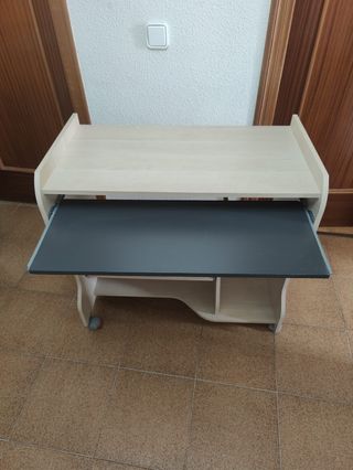 Mesa ordenador - Madera - Beige