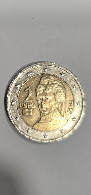 Moneda de Austria de 2 Euro del 2002
