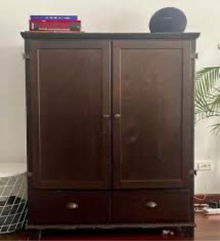 Almacenaje madera IKEA MARKOR marrón