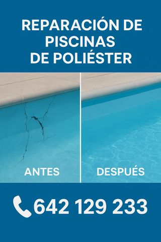 Reparación piscinas poliéster