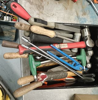 Juego de herramientas usadas