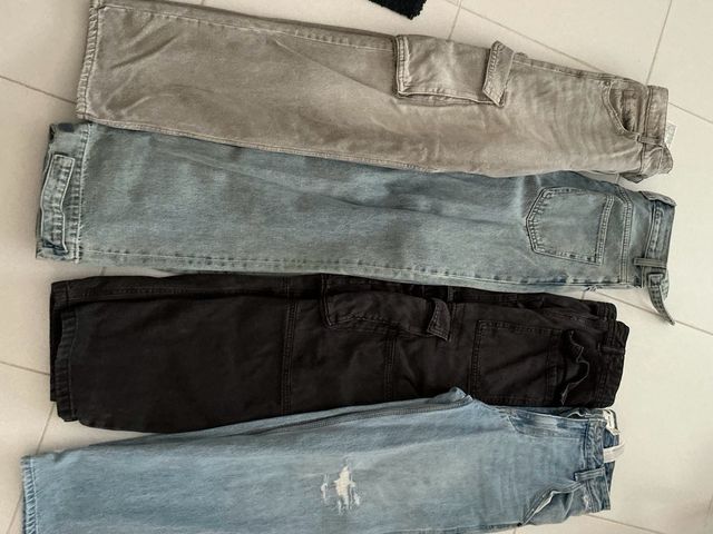 Lote de 4 pantalones vaqueros 34-36