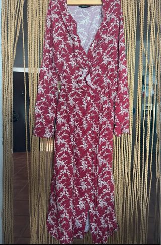 Vestido esmara rojo floral