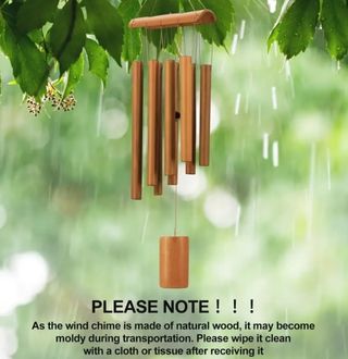 Campanas de viento de bambú