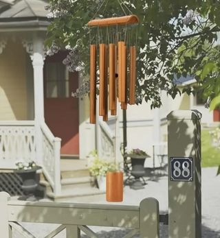 Campanas de viento de bambú