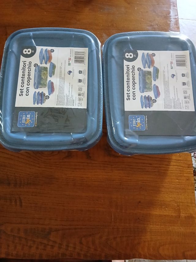 Contenitori alimenti - 2 set x 8