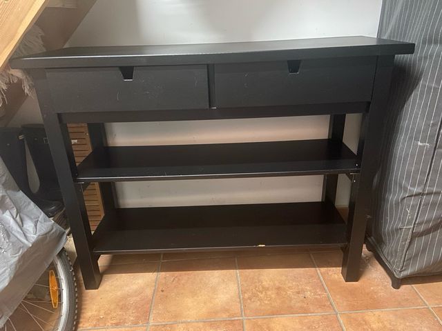 Aparador cocina/comedor Ikea negro - 2 cajones