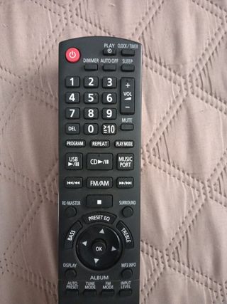 Mando Panasonic sistema audio