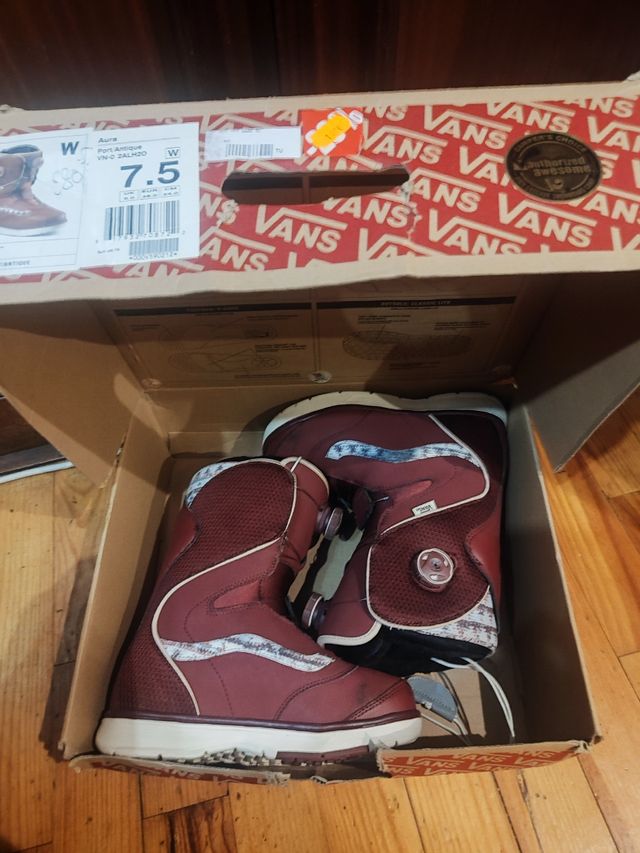 Botas Vans Aura Snowboard Mujer Talla 7,5, 38