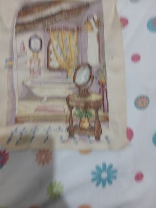 Punto de cruz: Baño antiguo