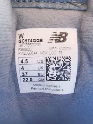 Zapatillas New Balance 574 talla 37 gris
