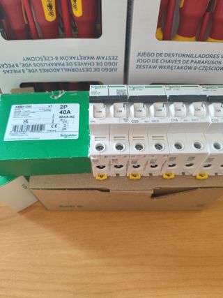 6x Diferenciales 40A Automáticos 10,16,20,25,40A