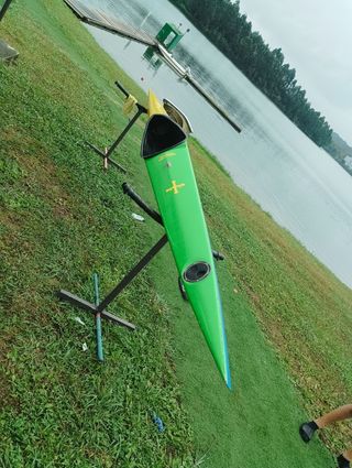 Piragua K-1 verde - Kayak individual
