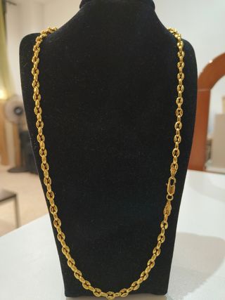 Cadena plata 925 laminada en oro 18k
Certificada